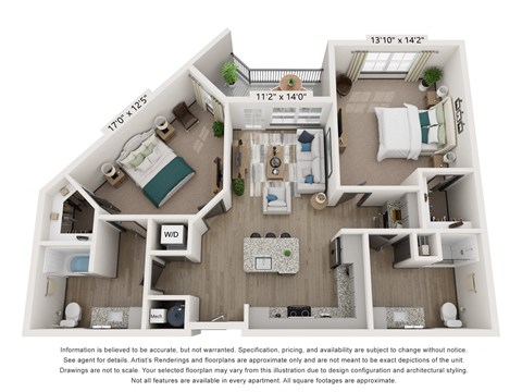 a floor plan of the villas at houston levee west apartments in cordova,